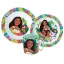 Disney Vaiana Lagoon set de masă, set de plastic micro cu cană de 350 ml