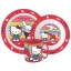 Hello Kitty And Friends set de masă, set micro plastic cu cană 390 ml