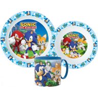   Sonic Ariciul Adventure set de masă, set micro din plastic cu ceașcă 265 ml