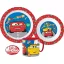Disney Mașini Lets Race set de masă, set micro din plastic cu cană 265 ml