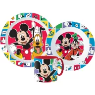   Disney Mickey Better Together set de vesela, set de plastic pentru microunde cu cană 265 ml