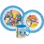 Pokémon Battle set de masă, set micro plastic cu cană 265 ml