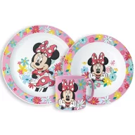   Disney Minnie Spring set de masă, set de plastic micro cu cană 265 ml