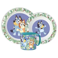  Bluey Tropical serviciu de masă, set micro plastic cu cană de 265 ml