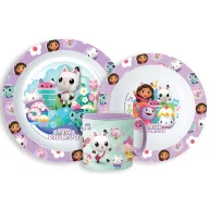  Gabby's Dollhouse Kitty Magic set de masă, set micro plastic cu ceașcă 265 ml