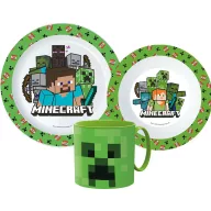   Minecraft Pixelcraft set de servire, set micro plastic cu cană 265 ml