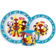   Omul Păianjen Spidey Team set de masă, set micro plastic cu cană 265 ml