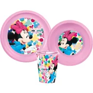 Disney Minnie Feel Good set de veselă, set din plastic
