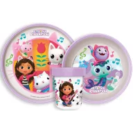   Gabby's Dollhouse Wonderland set de masă anti-alunecare, set micro plastic