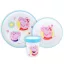Purcelușa Peppa Core set de masă antiderapant, set micro plastic