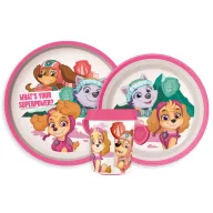   Patrula Cățelușilor Superpowers set de masă antiderapant, micro set din plastic