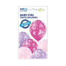 Bebe Baby Girl Set de baloane roz pentru fete, 6 buc 12 inch (30cm)