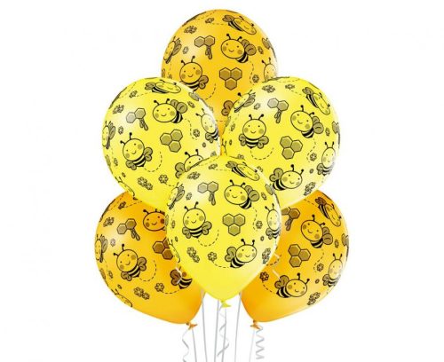 Bees, Albină balon, balon 6 bucăți 12 inch (30 cm)