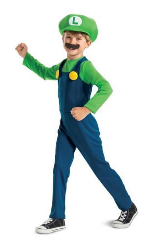 Super Mario Luigi costum 7-8 ani Super Mario Luigi costum 7-8 ani