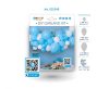 Bebe Baby Blue Set ghirlandă baloane albastre, 65 buc