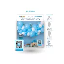 Bebe Baby Blue Set ghirlandă baloane albastre, 65 buc