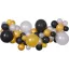 Bebe Silver-Gold-Black Baloane colorate, set ghirlande de baloane 65 buc
