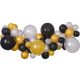 Bebe Silver-Gold-Black Baloane colorate, set ghirlande de baloane 65 buc