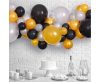 Bebe Silver-Gold-Black Baloane colorate, set ghirlande de baloane 65 buc