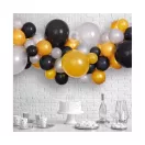 Bebe Silver-Gold-Black Baloane colorate, set ghirlande de baloane 65 buc