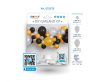 Bebe Silver-Gold-Black Baloane colorate, set ghirlande de baloane 65 buc