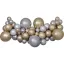 Colorat Silver-Gold balon, set ghirlandă cu baloane 65 buc
