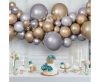 Colorat Silver-Gold balon, set ghirlandă cu baloane 65 buc
