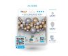 Colorat Silver-Gold balon, set ghirlandă cu baloane 65 buc
