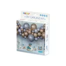 Colorat Silver-Gold balon, set ghirlandă cu baloane 65 buc