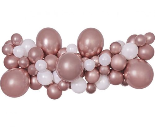 Colorat Rose Gold balon, balon ghirlandă set de 65 de bucăți