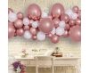 Colorat Rose Gold balon, balon ghirlandă set de 65 de bucăți