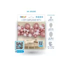 Colorat Rose Gold set ghirlandă cu balon, 65 piese