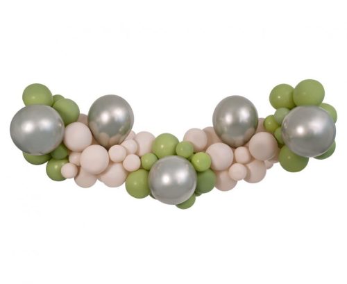 Colorat Champagne-Latte balon, set ghirlandă cu 65 de bucăți