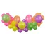 Colorat Bright Set ghirlandă de baloane fluorescente cu 65 bucăți