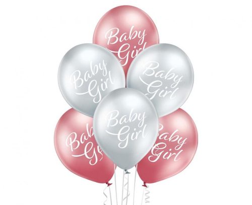 Bebe Girl Glossy balon, balon 6 bucăți 12 inch (30cm)