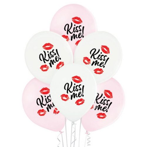 Kiss Me, Kiss balon, balon 6 bucăți 12 inch (30 cm)