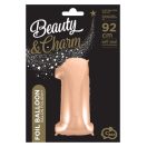 Numere Rose Gold Balon folie numărul 1 92 cm