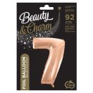 Numere Rose Gold Balon folie numărul 7 92 cm