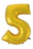 Gold 5 Gold Mat număr balon folie 92 cm
