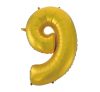 Gold 9 Gold Mat număr balon folie 92 cm