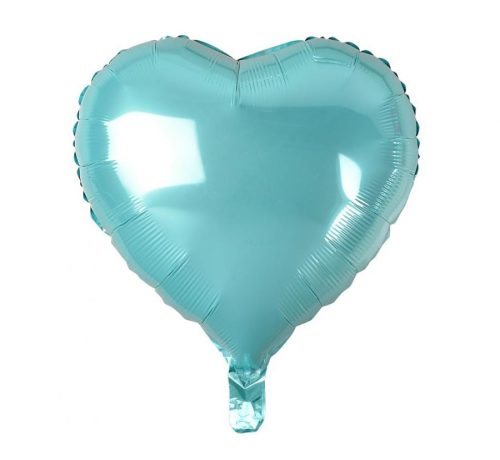 Light Blue Heart , Albastru Inimă balon folie 37 cm