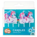 Unicorn Rainbow  lumânare de tort, set de lumânări 5 buc
