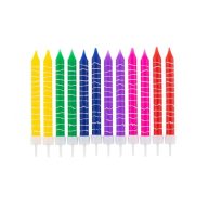Colorat Crayons lumânare de tort, set de lumânări 12 buc