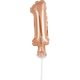 Numere Rose Gold Balon din folie cu cifra 1 pentru tort 13 cm