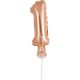 Rose Gold Balon folie cifra 1 tort 13 cm