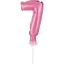 Numere Pink Balon din folie roz numărul 7 pentru tort 13 cm