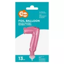 Numere Pink Balon din folie roz numărul 7 pentru tort 13 cm