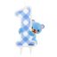 Numere Blue Teddy Lumânare de tort pentru prima aniversare