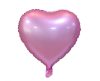 Matt Pink Heart , Pink Inimă balon folie 37 cm