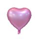 Matt Pink Heart , Pink Inimă balon folie 37 cm